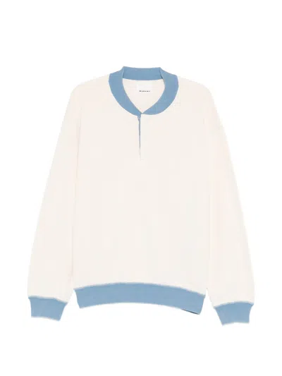Isabel Marant Mathias Ribbed-trim Sweatshirt In Neutral