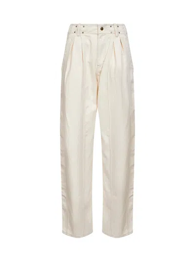 Isabel Marant Ecru Denim Ireme Workwear Trousers In Neutral