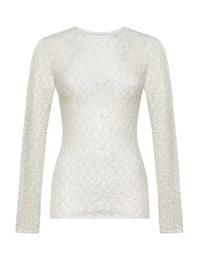 Isabel Marant Women Ecru Lace Gaelle Long-sleeved Top In White