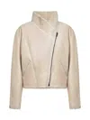 Isabel Marant Women Ecru Lamb Shearling Blondine Jacket In Multi