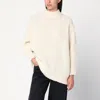 Isabel Marant Ecru Sweater In Alpaca Blend In White