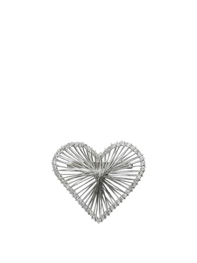 Isabel Marant Eden Brooch In Silver