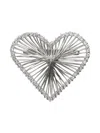 Isabel Marant Eden Wire-frame Brooch In Silver