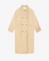 Isabel Marant Edenna Coat In Beige