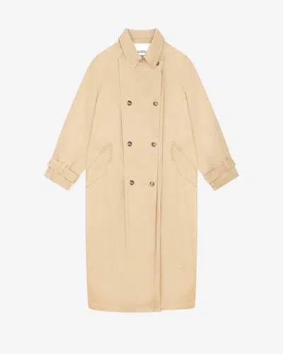 Isabel Marant Edenna Coat In Beige