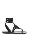 Isabel Marant Women's Edil Suede Leather Sandals In Black