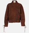 Isabel Marant Edina Asymmetric Suede Jacket In Brown