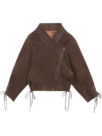 Isabel Marant Edina Jacket In ブラウン
