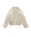Isabel Marant Edina Short Denim Jacket In Nude