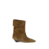 Isabel Marant Edoa-gb Ankle Texan Boot Boots Black In Brown