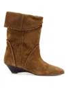 Isabel Marant Edoa Boots In Suede In Brown