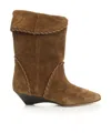 Isabel Marant Edoa-gb Ankle Texan Boot Boots Black In Brown