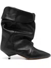 Isabel Marant Edrik 45mm Folded Ankle Boots In Black