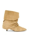 Isabel Marant Edrik 45 Perforated Suede Ankle Boots In Brown