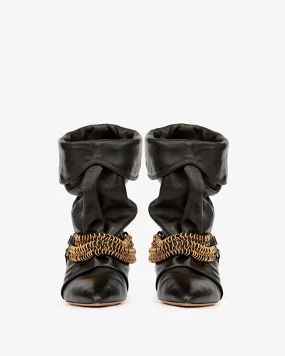 Isabel Marant Edrik Chain Boots In Black