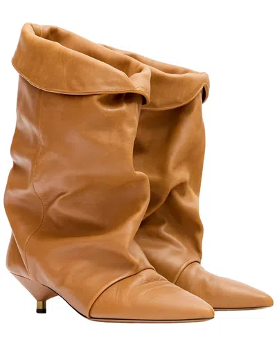 Isabel Marant Edrik Leather Boot In Brown