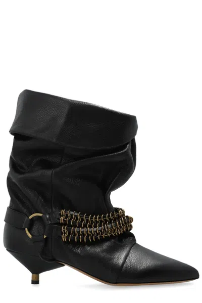 Isabel Marant Edrik Chain Boots In Black