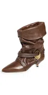 Isabel Marant Edrika Boots Dark Brown In Dark Brown