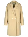 Isabel Marant Cotton Coat With Notched Lapel And Side Pockets