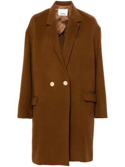 Isabel Marant Efegozi Single-breasted Coat In Brown