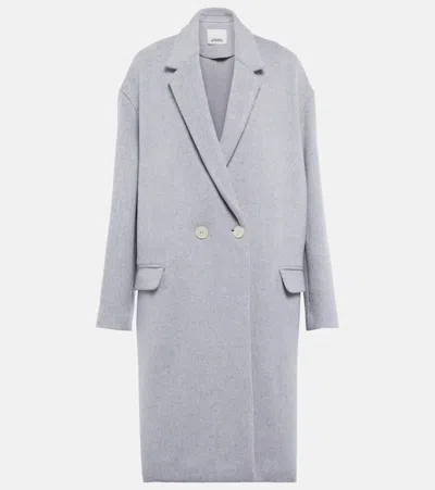 Isabel Marant Efegozi Coat In Light Grey
