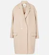 Isabel Marant Efegozi Wool, Cashmere And Silk Coat In Beige