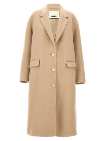Isabel Marant Efezia Coat In Brown