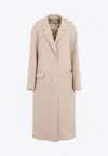 Isabel Marant Beige Wool Overcoat In Beige