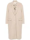 Isabel Marant Beige Wool Overcoat In Nude