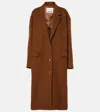 Isabel Marant Efezia Wool, Cashmere And Silk Coat In Brown