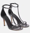Isabel Marant Sandalen Einari Aus Metallic-leder In Silver