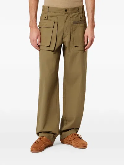 Isabel Marant Eizo Patch-pocket Trousers In Green