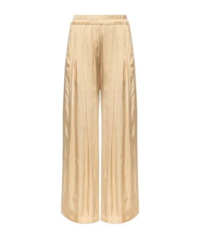 Isabel Marant Elastic Waist Casual Pants In Brown