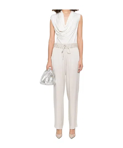 Isabel Marant Kendry Pants In Beige Viscose In White