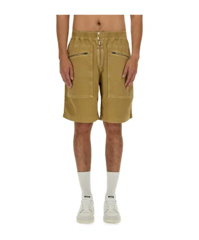 Isabel Marant Elastic Waist Shorts In Brown