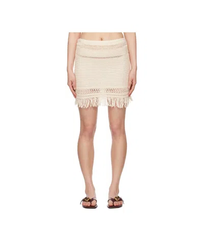Isabel Marant Elastic Waist Skirt In Nude