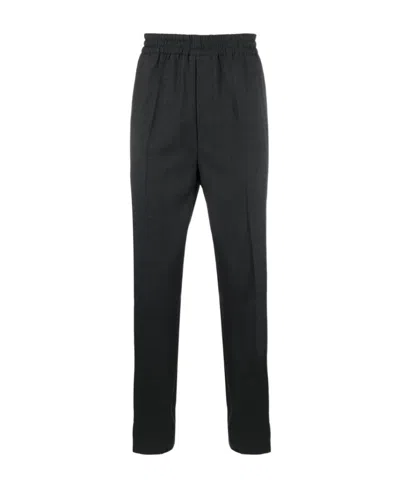 Isabel Marant Elasticated Waistband Straight-leg Trousers In Black