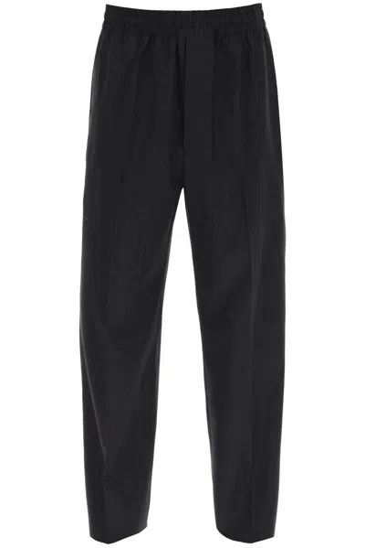 Isabel Marant Check-pattern Straight-leg Trousers In Grey