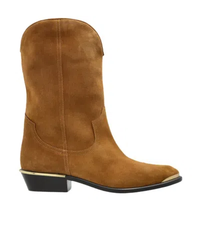 Isabel Marant Elbana Short Boots In Brown