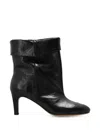 Isabel Marant Eldra Fold-over Ankle Boots In Black