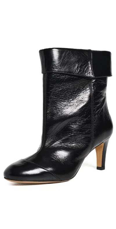 ISABEL MARANT ELDRA HEELED BOOTS BLACK