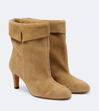 Isabel Marant Eldra Suede Ankle Boots In Brown