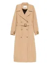 Isabel Marant Elea Double-breasted Flowing Trench Coat