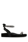 Isabel Marant Embellished Strap Mellan Sandals In Black
