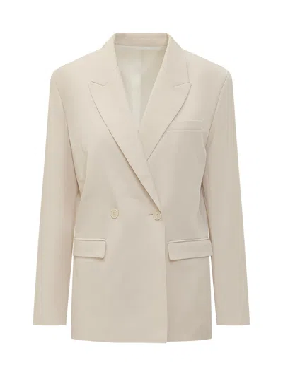 Isabel Marant Elegant Double-layered Blazer In Ecru