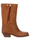 Isabel Marant Leather Calf Boot In Brown