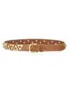 Shop Isabel Marant Elegant Leather Belt In Brown