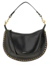 Isabel Marant Leather Shoulder Bag With Metal Details In Black