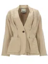 Isabel Marant Soraya Linen-silk Blazer In Sand