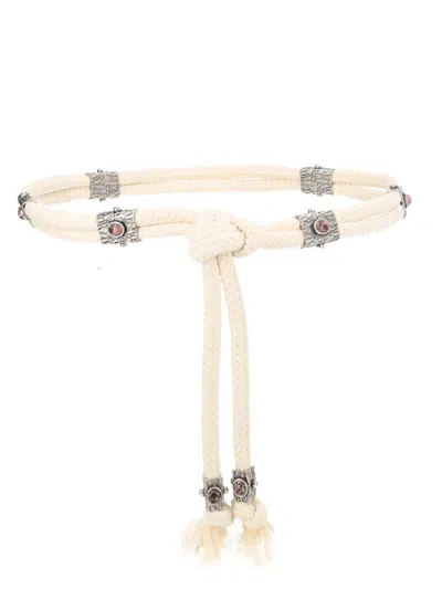 Isabel Marant Elegant Women's Mini Belt In White